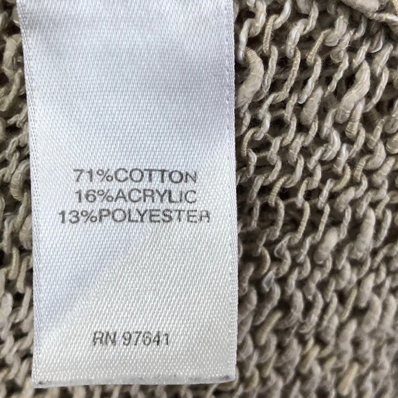 J Jill Cardigan Large Sweater Open Longline Knit Lagenlook Beach Grandma Minimal - Picture 12 of 16